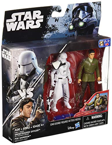 Star Wars Ep 7 Snowtrooper Officer/ Poe Dameron Figures Standard