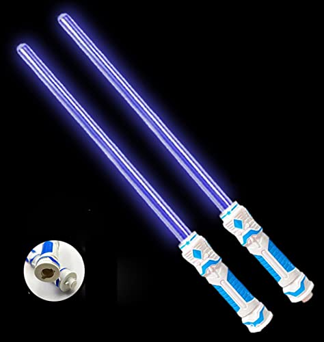 Star Wars la luz Espada, 2 en 1 Light Sabres para Niños, Cosplay de la Espada Luminosa Juguete de la luz del Palillo de Niños de Juguete Muchachos del Regalo B