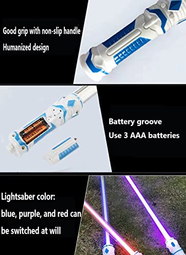 Star Wars la luz Espada, 2 en 1 Light Sabres para Niños, Cosplay de la Espada Luminosa Juguete de la luz del Palillo de Niños de Juguete Muchachos del Regalo B