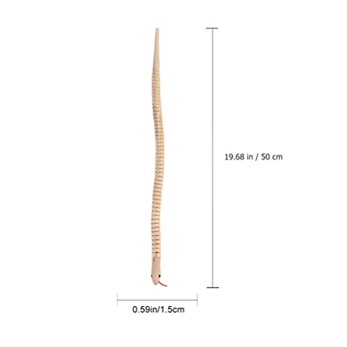 STOBOK 6 Unids Serpiente de Madera Sin Terminar Serpientes Ñagly Serpientes en Serpiente de Madera Modelo de Animales Modelo de Manualidades Juguetes Novedad Truco Props para