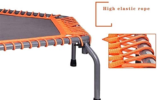 Suge Mini trampolín Cubierto Aptitud Rebounder for Adultos, Camas elásticas Plegables Aptitud de Gran Espesor con Ajustable Baranda, comerciales de Alto Rendimiento Grado