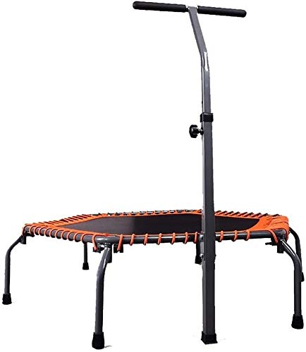 Suge Mini trampolín Cubierto Aptitud Rebounder for Adultos, Camas elásticas Plegables Aptitud de Gran Espesor con Ajustable Baranda, comerciales de Alto Rendimiento Grado