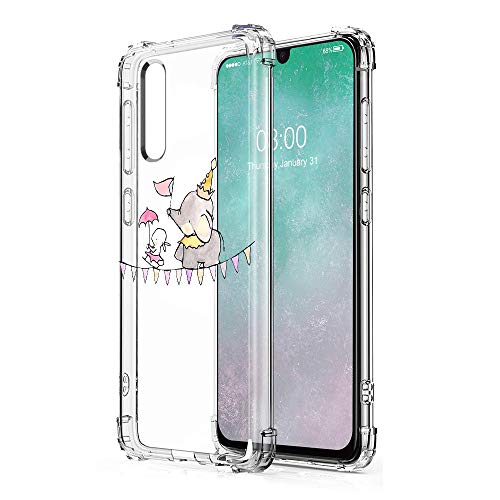 Suhctup Funda Transparent Compatible para Samsung Galaxy Note 9,Carcasa Protectora [Antigolpes] Suave Silicona TPU Bumper Cojín de Aire de Cuatro Esquinas Protector Gel para Galaxy Note 9,A19