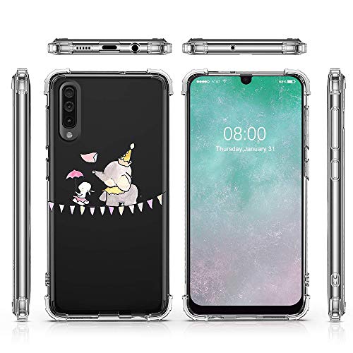 Suhctup Funda Transparent Compatible para Samsung Galaxy Note 9,Carcasa Protectora [Antigolpes] Suave Silicona TPU Bumper Cojín de Aire de Cuatro Esquinas Protector Gel para Galaxy Note 9,A19