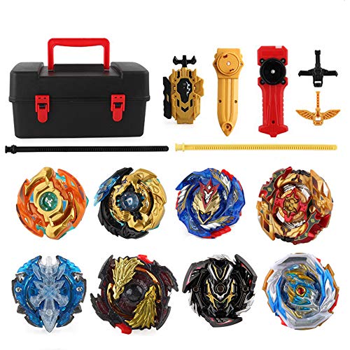 Suiyue Tech. Beyblade Burst Peonzas | Juego de trompos de Combate de giroscopio de Metal de 4D Fusion Model Burst Evolution Combination Series con lanzadores de Juguetes para niños