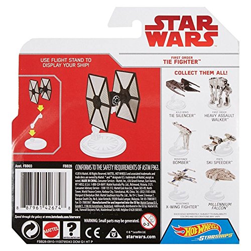 S&W Sw Hot Wheels Star Wars The Last Jedi First Order Tie Fighter