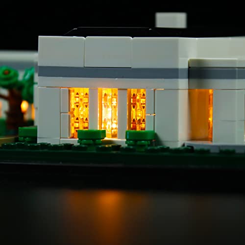 SWDZ Kit de iluminación LED para LEGO The White House 21054 modelo de construcción, juego de luces de decoración para LEGO 21054 (no incluye modelo LEGO)