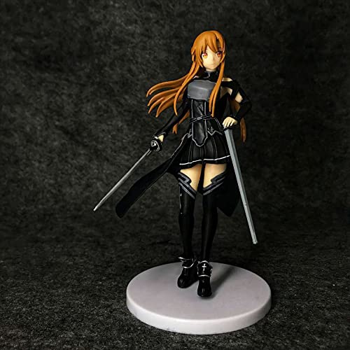 Sword Art Online Figura Estatua Anime Sao Asuna Colección Acción PVC Multicolor Figuras Modelo Juguete Regalo para Niños 17.5cm