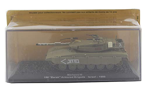 SY-Heat Modelo De Tanque De Aleaciones, Modelo De Automóvil Blindado Merkava Main Battle Tank Replica 1/72 Colección Militar Memorial Regalo