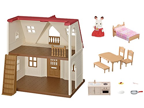 SYLVANIAN FAMILIES 5303 Casa De Campo + -5432 Mini Muñecas Y Accesorios, Multicolor (Epoch 5432)