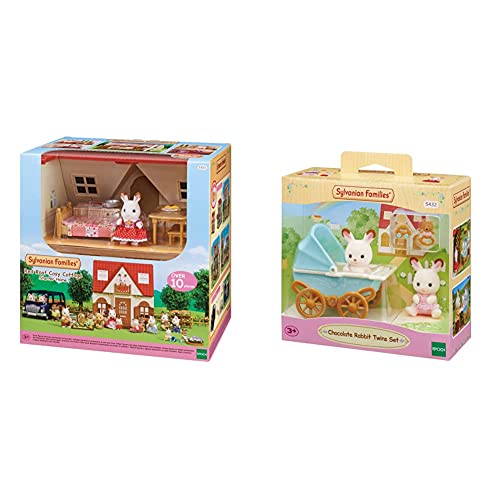 SYLVANIAN FAMILIES 5303 Casa De Campo + -5432 Mini Muñecas Y Accesorios, Multicolor (Epoch 5432)