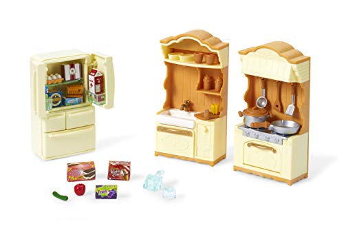 Sylvanian Families - 5341 - Set de Cocina + 4254 - Muebles Habitación Niños