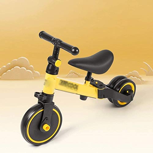 SZNWJ Ygqtbc Niño de 3 Ruedas Scooter y Ride On-Balance Trike 3-en-1 Ajustable for 2, 3, 4, 5 años de Edad Boy o Girl Transformadas en Segundos