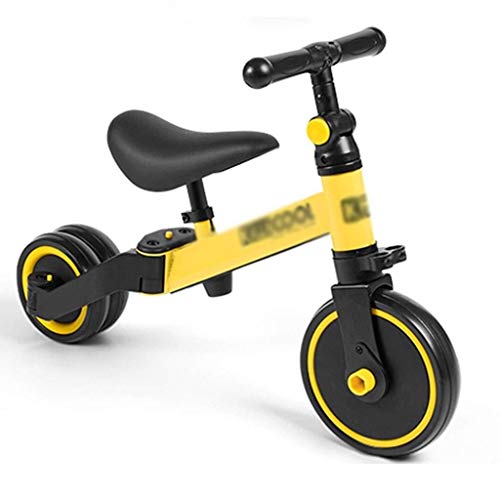 SZNWJ Ygqtbc Niño de 3 Ruedas Scooter y Ride On-Balance Trike 3-en-1 Ajustable for 2, 3, 4, 5 años de Edad Boy o Girl Transformadas en Segundos