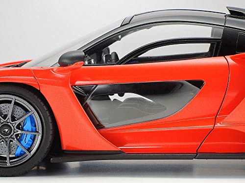 Tamiya 1:24 McLaren Senna-réplica Fiel, plástico, Hobby, encolado, Kit de modelismo, Montaje, sin Pintar, Rojo, Color (24355)