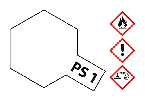 TAMIYA 86001-A00 86001 PS-1 - Pintura en aerosol de policarbonato para modelismo de plástico, accesorios de manualidades, pintura en aerosol para modelismo, 100 ml (1 unidad)