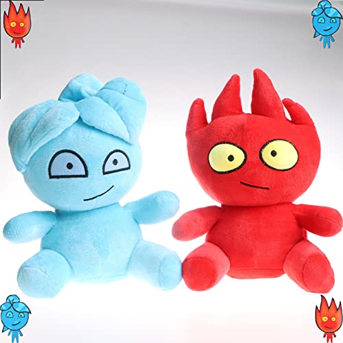 TANANK Juguetes de Peluche Fireboy y Watergirl, de 9,8 Pulgadas, Bonito Peluche de Villano de Agua y Fuego, colección de Juegos-A+B