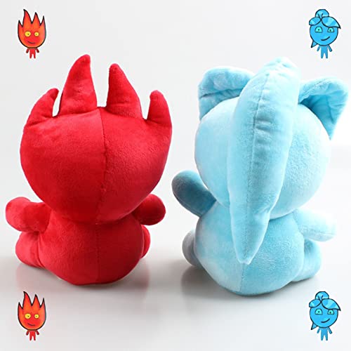 TANANK Juguetes de Peluche Fireboy y Watergirl, de 9,8 Pulgadas, Bonito Peluche de Villano de Agua y Fuego, colección de Juegos-A+B