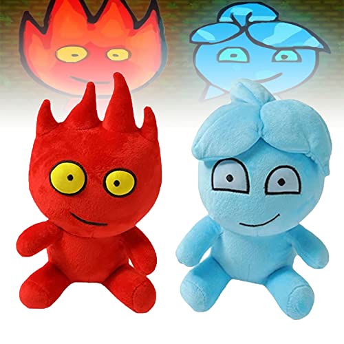 TANANK Juguetes de Peluche Fireboy y Watergirl, de 9,8 Pulgadas, Bonito Peluche de Villano de Agua y Fuego, colección de Juegos-A+B