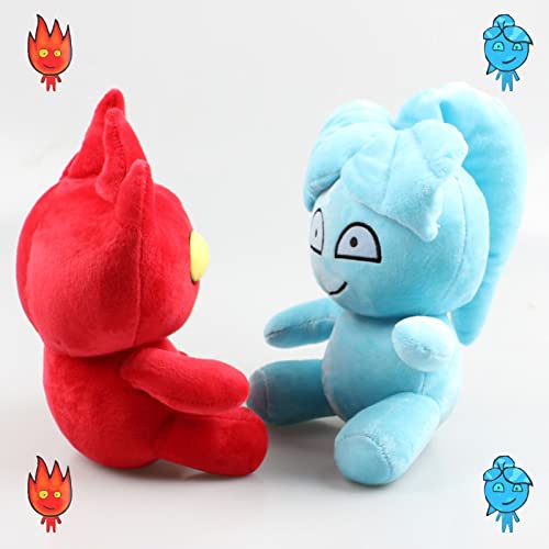 TANANK Juguetes de Peluche Fireboy y Watergirl, de 9,8 Pulgadas, Bonito Peluche de Villano de Agua y Fuego, colección de Juegos-A+B