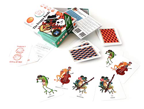 TangibleFun | The Froggy Bands | Juego de Cartas Educativo con App para iPad, Tablet y Smartphones de Sonidos Instrumentos Musicales y ‘Bingo Sounds’