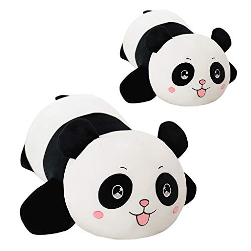 Tangpingsi Cojín de peluche con diseño de oso panda y oso panda