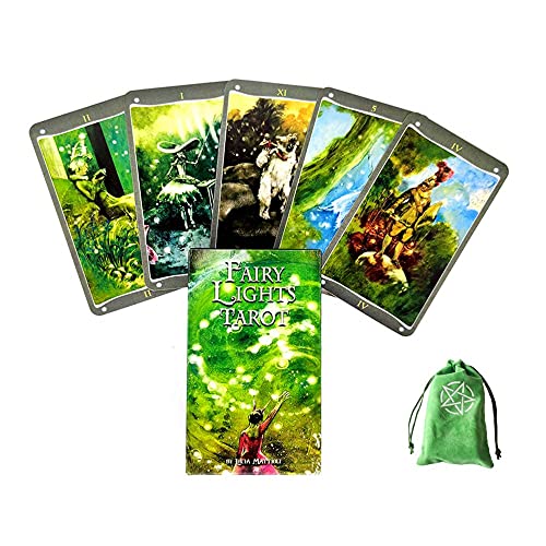 Tarjeta de Tarot de Luces de Hadas,Fairy Lights Tarot Card,with Bag,Standard