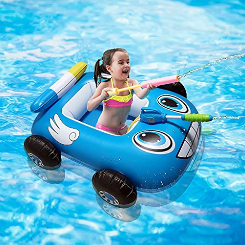 Tastak Oso catéter Tipo Aspirador Nasal Inflable Coche Barco Piscina Flotador con Chorro de Juguete para niños Anillo de natación