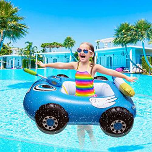 Tastak Oso catéter Tipo Aspirador Nasal Inflable Coche Barco Piscina Flotador con Chorro de Juguete para niños Anillo de natación