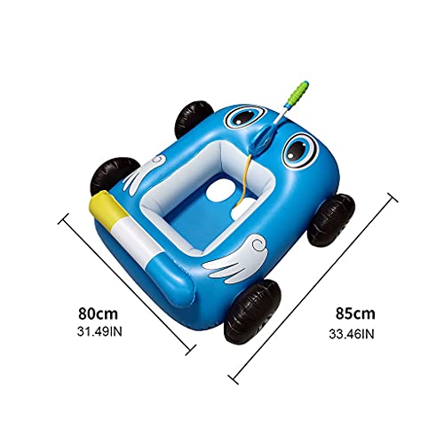 Tastak Oso catéter Tipo Aspirador Nasal Inflable Coche Barco Piscina Flotador con Chorro de Juguete para niños Anillo de natación