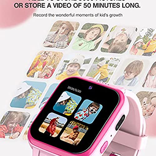 Tastak Reloj inteligente para niños, niñas, juegos, reproductor de música, reloj despertador a prueba de agua, reloj inteligente para niños, pantalla táctil para niños, calculadora, relojes para niños