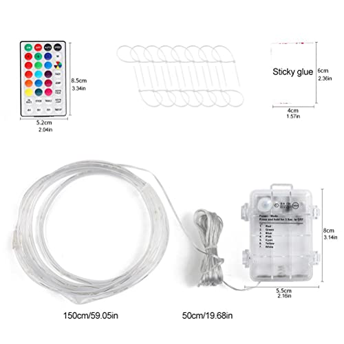 TBEONE Luces LED de aro de baloncesto, impermeable, control remoto, llanta, luz LED, 4 modos, 16 colores, cambio de color, buen regalo para niños