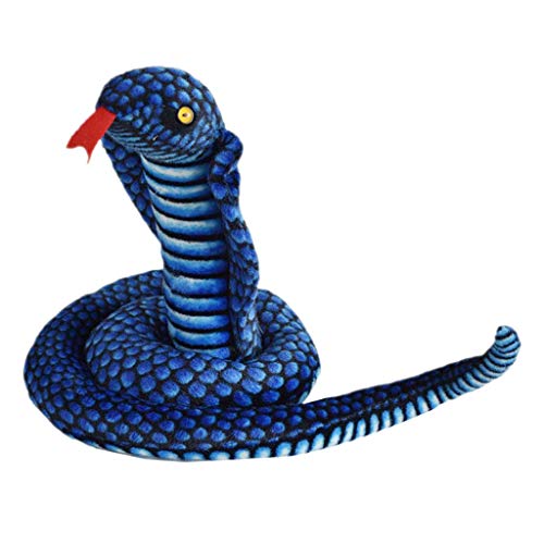 Tcn Simulation Cobra Plush Doll, Animal De Peluche De Halloween, Broma Prop Kids Toy Snake