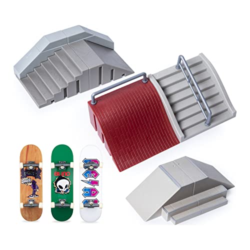 Tech Deck 6053964 Ultimate Street Spots Pack con 3 Tablas exclusivas Totalmente montadas, edición Coast