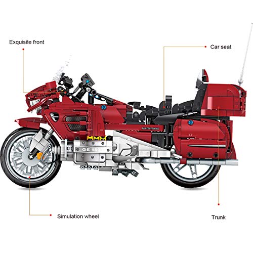 Technic Racing Off Road modelo de moto, ColiCor 1205 piezas Superbike juguete motocicleta kit de construcción para BMW R 1200 GS Adventure, bloques de construcción compatibles con Lego Technic