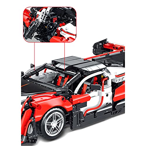 Technic Racing Sports Car McLaren Senna, MBKE 1529 piezas 1:14 Scale Super Racing Car Building Kit para McLaren Senna GTR, bloques de construcción compatibles con Lego Technic