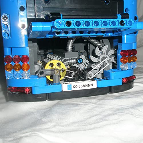 Technology Building Blocks Bus Kit, 2673 Terminal Blocks Technology Bus Dos Pisos para Autobús Londres, Kit Modelo de Autobús Tecnológico Compatible con Lego Technic J