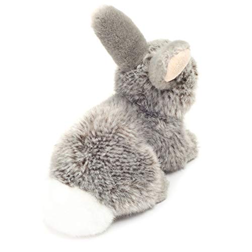 Teddy Hermann 93701 Conejito Sentado Gris 18 cm, Peluche