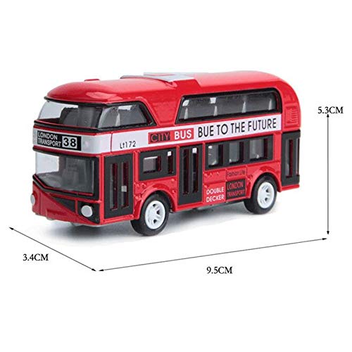 tellaLuna AutobúS de Dos Pisos Juguetes del Coche del DiseeO del AutobúS de Londres VehíCulos de Autobuses TuríSticos VehíCulos de Transporte Urbano VehíCulos de CercaníAs, Verde