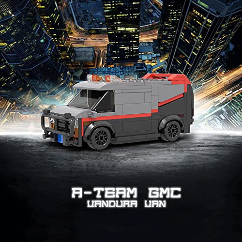 TENHORSES A-Team GMC Vandura Van – Modelo Car 1983 Scale, juego de construcción para adultos, idea de regalo, compatible con Lego (242 piezas)