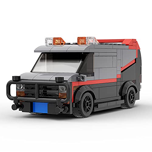 TENHORSES A-Team GMC Vandura Van – Modelo Car 1983 Scale, juego de construcción para adultos, idea de regalo, compatible con Lego (242 piezas)