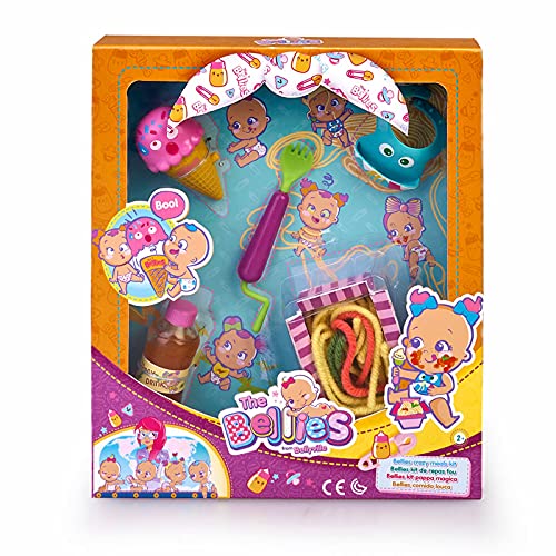 The Bellies Crazy Meals Kit de muñecos bebés, para niños y niñas a Partir de 3 años + Beths'Shoezzz, Accesorio muñeco bebé para niños y niñas a Partir de 3 años