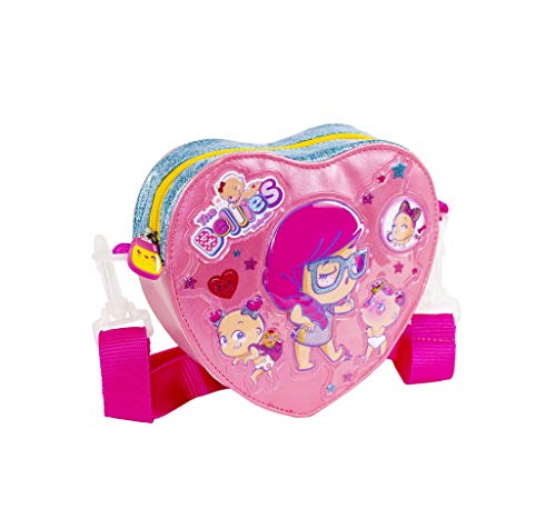 The Bellies from Bellyville - Bolso Bandolera con Forma de corazón para niñas a Partir de 3 años, Color Rosa (Famosa 700015962)