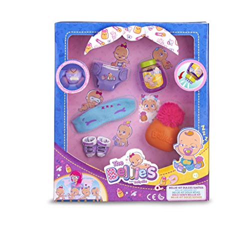 The Bellies - Kit Dulces Sueños, Accesorios para Dormir, Recomendado para niños y niñas a Partir de 3 años + Bellies Crazy Meals Kit de muñecos bebés, para niños y niñas a Partir de 3 años