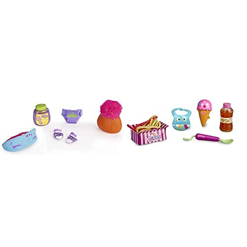 The Bellies - Kit Dulces Sueños, Accesorios para Dormir, Recomendado para niños y niñas a Partir de 3 años + Bellies Crazy Meals Kit de muñecos bebés, para niños y niñas a Partir de 3 años