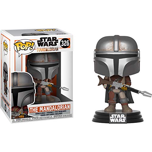 The Mandalorian: Fun ko Pop! Figura de vinilo y 1 paquete protector gráfico compatible (326 - 42062 - B)