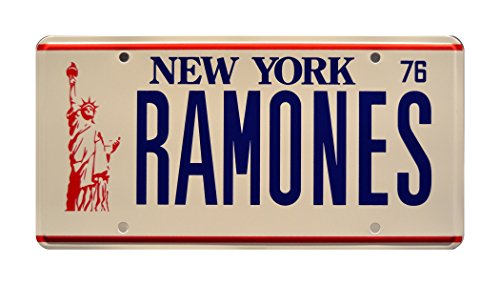 The Ramones | New York Metal Stamped License Plate