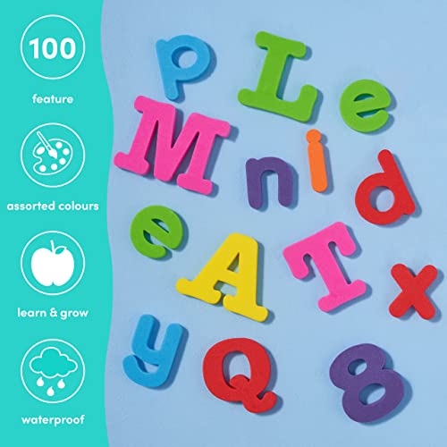 THE TWIDDLERS 100 Juguetes para el Baño - Letras y Números | Bebés Jugar y Aprender