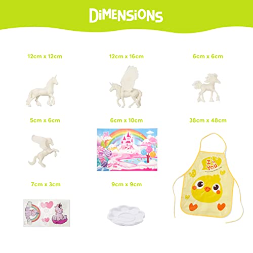 THE TWIDDLERS - Kit de 26 Piezas para Pintar tu Propio Unicornio / Diseños Variados - Actividad Divertida para Niños