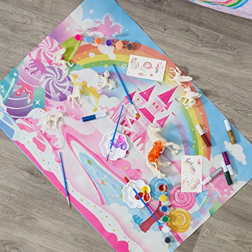 THE TWIDDLERS - Kit de 26 Piezas para Pintar tu Propio Unicornio / Diseños Variados - Actividad Divertida para Niños